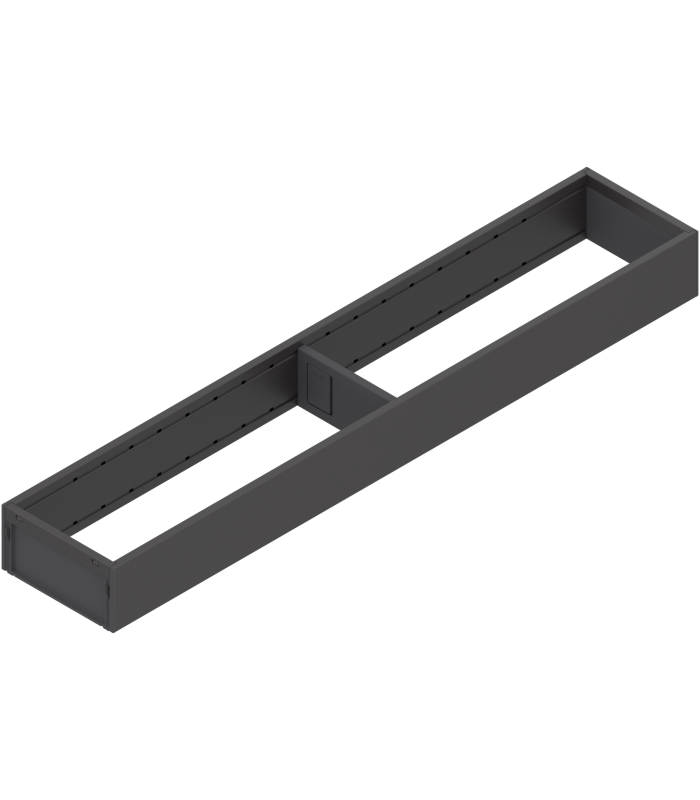 AMBIA-LINE  ramki do szuflady standardowej LEGRABOX  stal  dł. 550 mm  szerokość 100 mm  brunatnoczarny mat