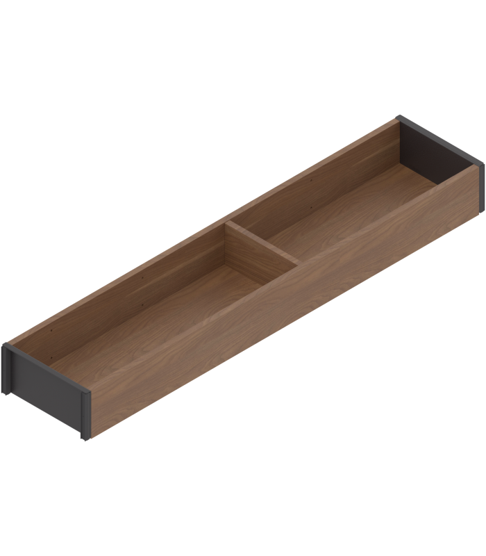 AMBIA-LINE  ramki do szuflady standardowej LEGRABOX  w opcji drewnopodobnej  dł. 500 mm  szerokość 100 mm  Orzech Ten