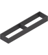 AMBIA-LINE  ramki do szuflady standardowej LEGRABOX  stal  dł. 500 mm  szerokość 100 mm  brunatnoczarny mat