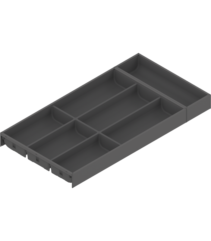 AMBIA-LINE  wkład na sztućce do szuflady standardowej LEGRABOX  tworzywo sztuczne/stal  7 przegródka na sztućce  dł