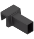 AMBIA-LINE uchwyt relingu poprzecznego  do LEGRABOX free  brunatnoczarny mat ZC7U11E0
