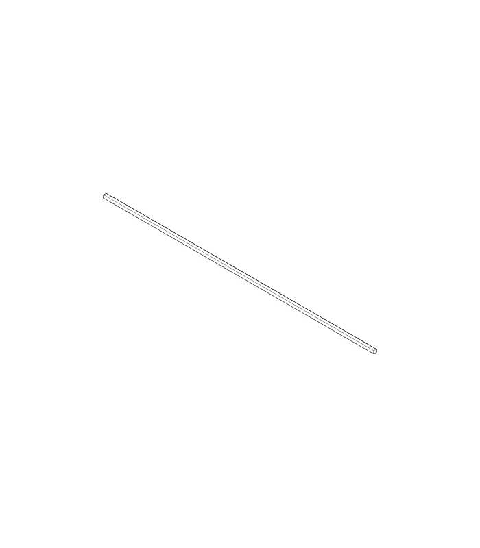 Zamek centralny  reling  długość 1163 mm  CABLOXX  surowa Z80V1163W