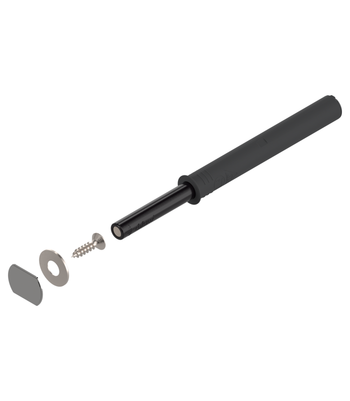 TIP-ON do drzwi  zestaw   Wersja silniejsza  z magnesem  czarna 956A1004