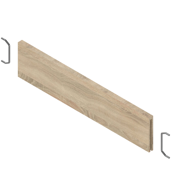 AMBIA-LINE listwa poprzeczna do szuflady standardowej LEGRABOX  ZC7SXXXRH2   w opcji drewnopodobnej  Dąb Bard. szary ST