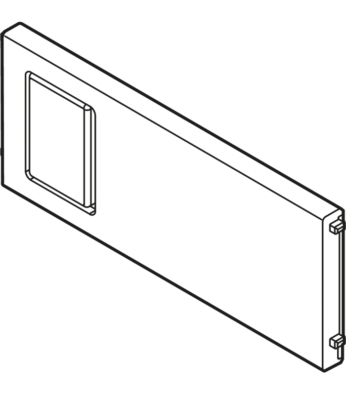 AMBIA-LINE listwa poprzeczna do szuflady standardowej LEGRABOX  ZC7SXXXRS1   tworzywo  brunatnoczarny mat ZC7Q010SS