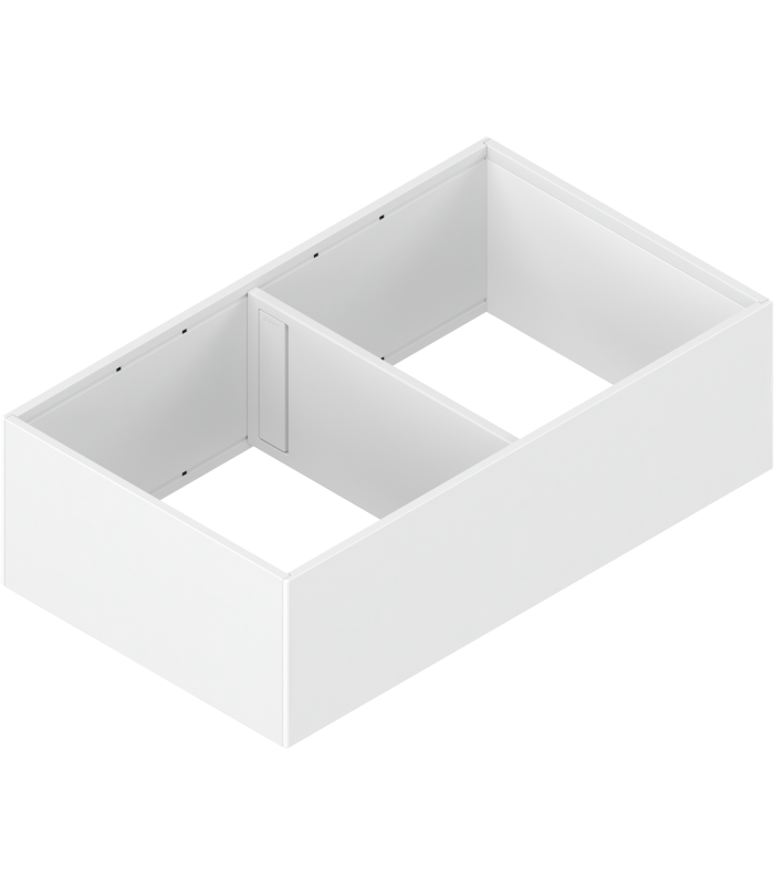 AMBIA-LINE rama do LEGRABOX szuflady z wysokim frontem  stal  od dł. 400 mm  szerokość 218 mm  jedwabiście biały ma