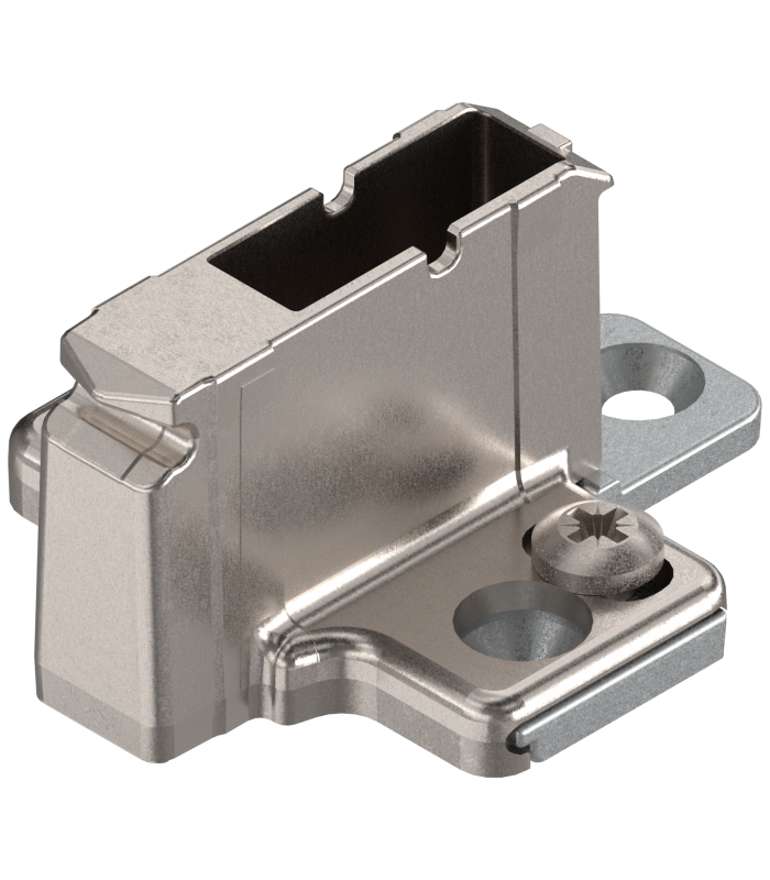 CLIP prowadnik  krzyżakowy  18 mm  Cynk  Wkręty  RW  2-częściowy  niklowany 175H7190.22