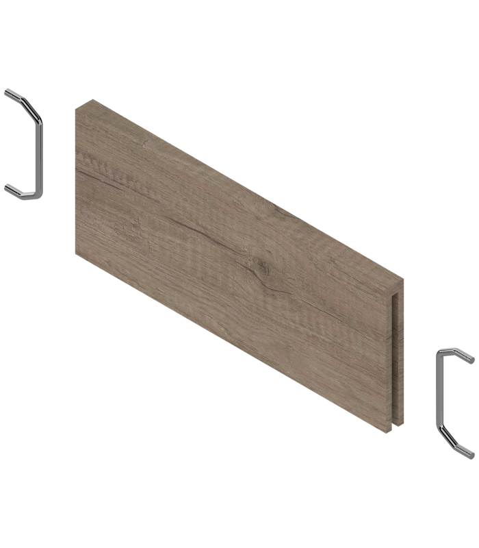 AMBIA-LINE listwa poprzeczna do szuflady standardowej LEGRABOX  ZC7SXXXRHA   w opcji drewnopodobnej  Dąb Nebr. szary ST