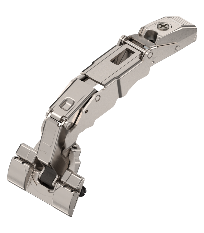 CLIP top Zawias z szerokim kątem otwarcia i zerowym uskokiem 155   Drzwi nakładane  puszka  INSERTA  niklowany