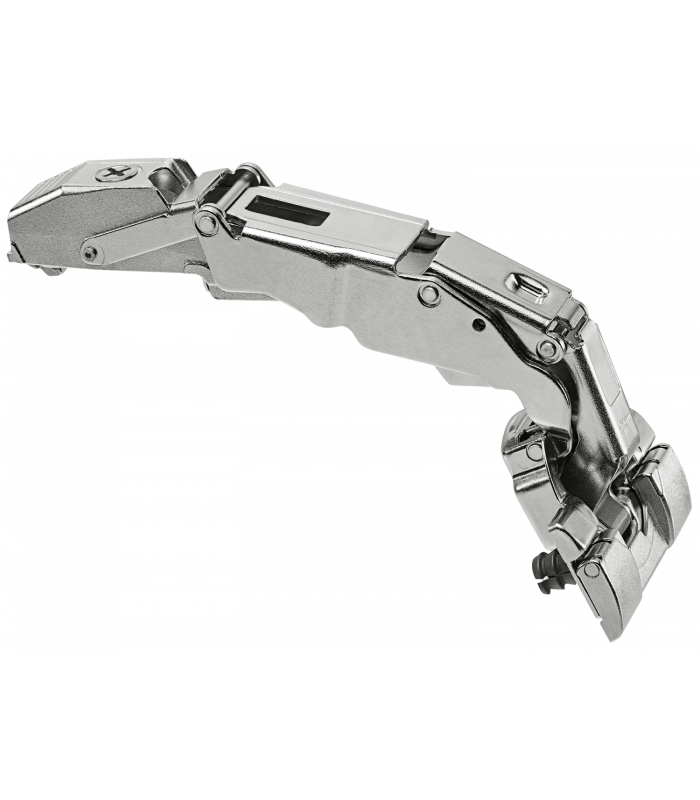 CLIP top Zawias z szerokim kątem otwarcia i zerowym uskokiem 155   Drzwi nakładane  puszka  INSERTA  niklowany