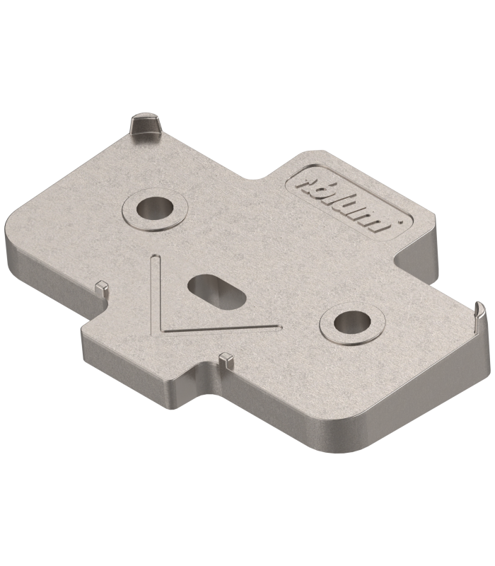 podkładka kątowa  krzyżakowa   5   wersja na wkręty  wysokość  3 mm  niklowany 171A5040