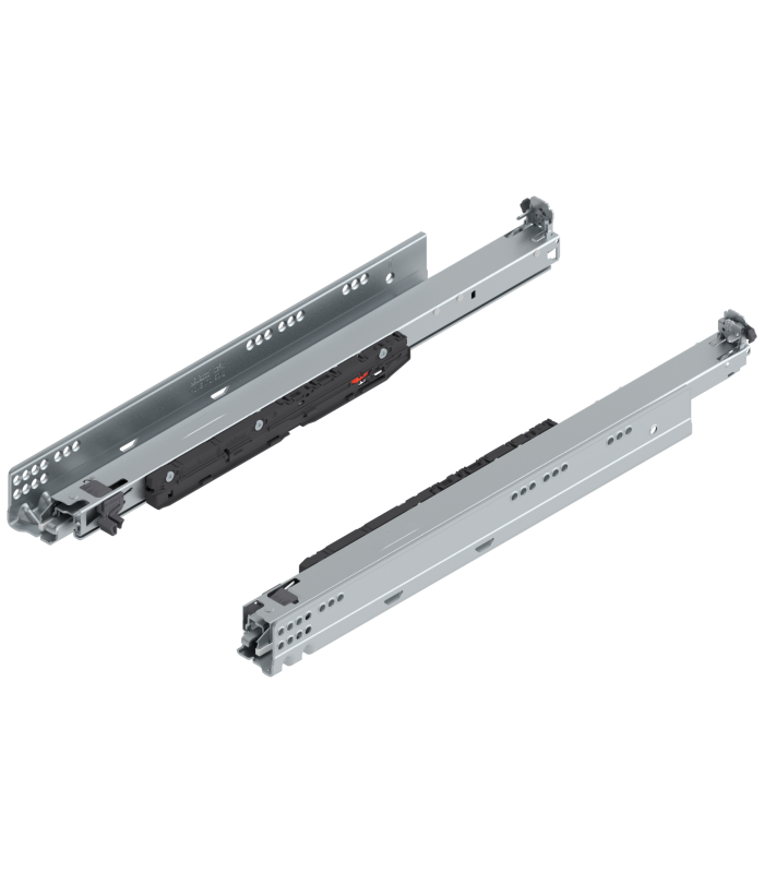 MOVENTO z BLUMOTION S  pełny wysuw do szuflady drewnianej  60 kg  dł. 500 mm  wymaga sprzęgła  lewa/prawa  cynkowana