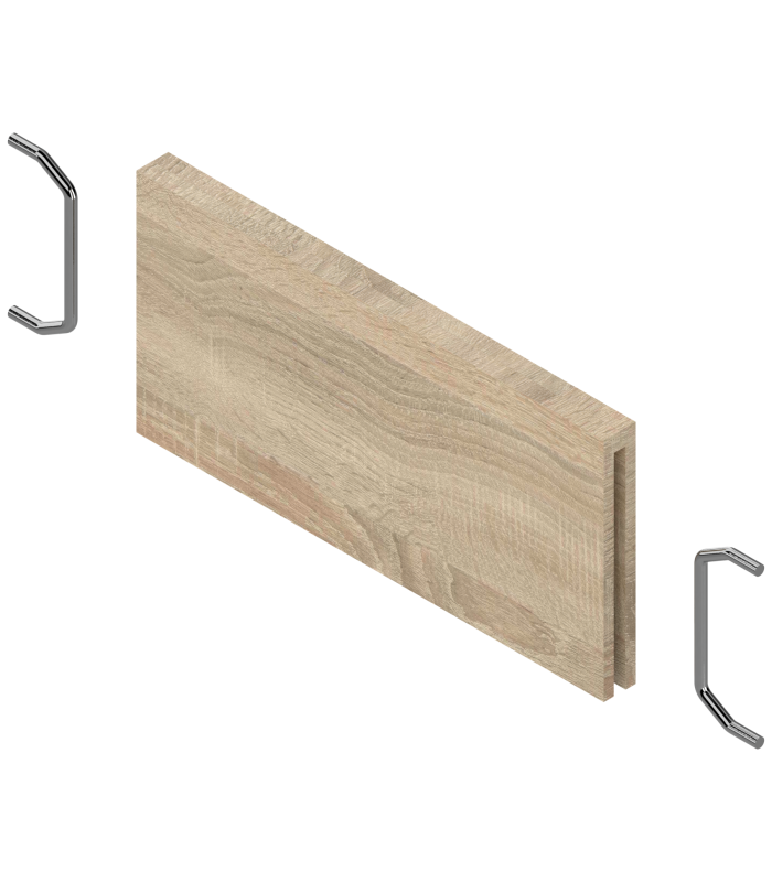 AMBIA-LINE listwa poprzeczna do szuflady standardowej LEGRABOX  ZC7SXXXRH1   w opcji drewnopodobnej  Dąb Bard. szary ST
