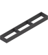 AMBIA-LINE  ramki do szuflady standardowej LEGRABOX  stal  dł. 650 mm  szerokość 100 mm  brunatnoczarny mat