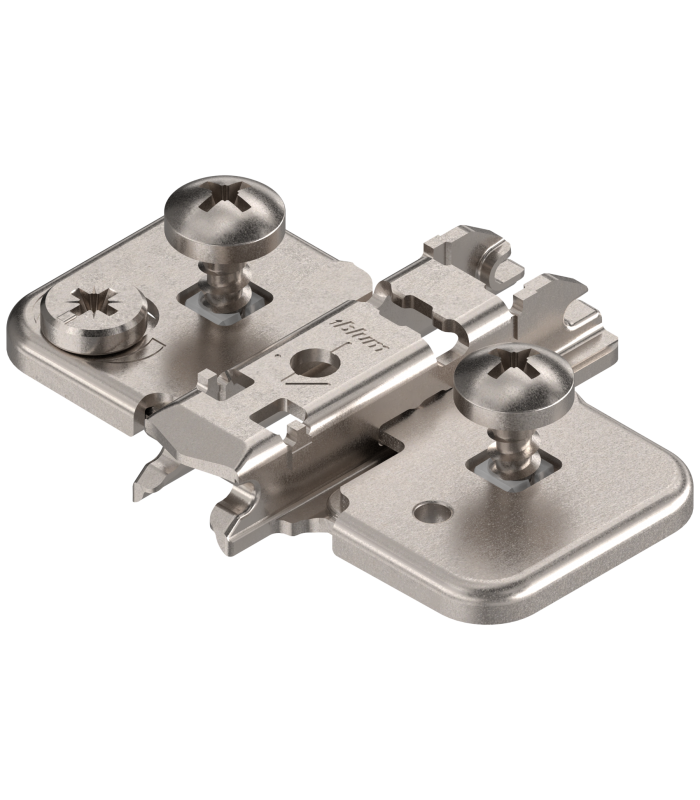 CLIP prowadnik  krzyżakowy  0 mm  Stal  EXPANDO do drzwi nakładanych bliźniaczo  RW  mimośród  niklowany 174H710ZE