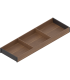 AMBIA-LINE  ramki do szuflady standardowej LEGRABOX  w opcji drewnopodobnej  dł. 650 mm  szerokość 200 mm  Orzech Ten