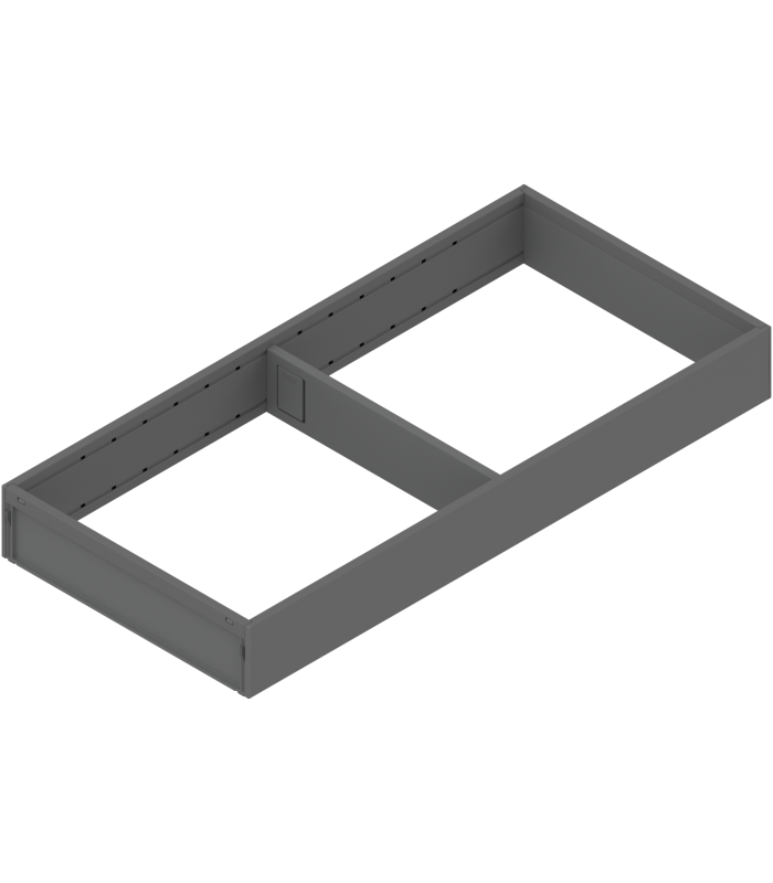 AMBIA-LINE  ramki do szuflady standardowej LEGRABOX  stal  dł. 450 mm  szerokość 200 mm  antracyt mat ZC7S450RS2