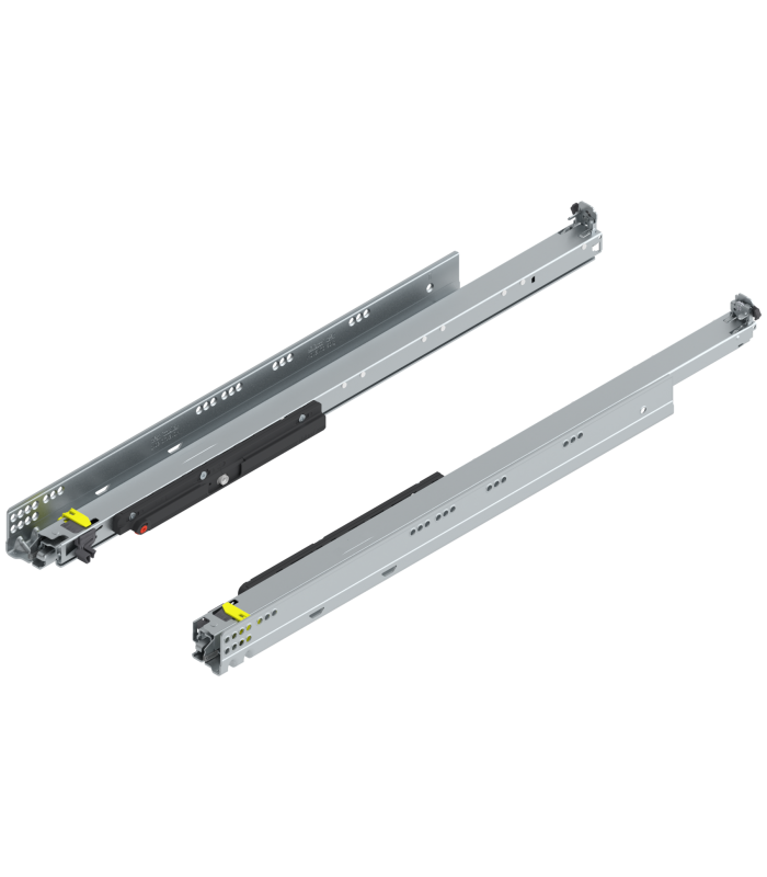 MOVENTO z TIP-ON  pełny wysuw do szuflady drewnianej  60 kg  dł. 700 mm  wymaga sprzęgła  lewa/prawa  cynkowana