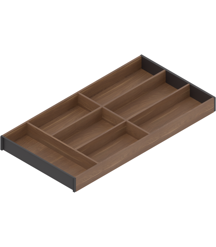 AMBIA-LINE  wkład na sztućce do szuflady standardowej LEGRABOX  w opcji drewnopodobnej  7 przegródka na sztućce  dł