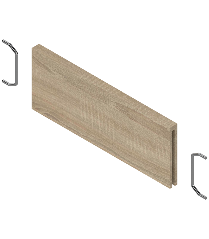 AMBIA-LINE listwa poprzeczna do szuflady standardowej LEGRABOX  ZC7SXXXRHD   w opcji drewnopodobnej  Dąb Bard. szary ST