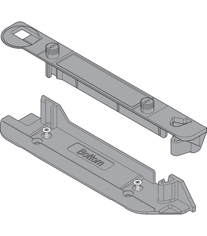 SERVO-DRIVE profil nośny-uchwyt pionowe  dolny/górny  R7037 ciemnoszara Z10D01E0.01