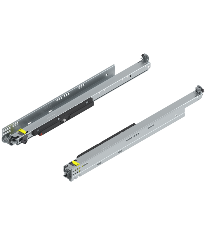 MOVENTO z TIP-ON  pełny wysuw do szuflady drewnianej  60 kg  dł. 600 mm  wymaga sprzęgła  lewa/prawa  cynkowana