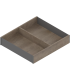 AMBIA-LINE  ramki do szuflady standardowej LEGRABOX  w opcji drewnopodobnej  od dł. 270 mm  szerokość 242 mm  Dąb Ne
