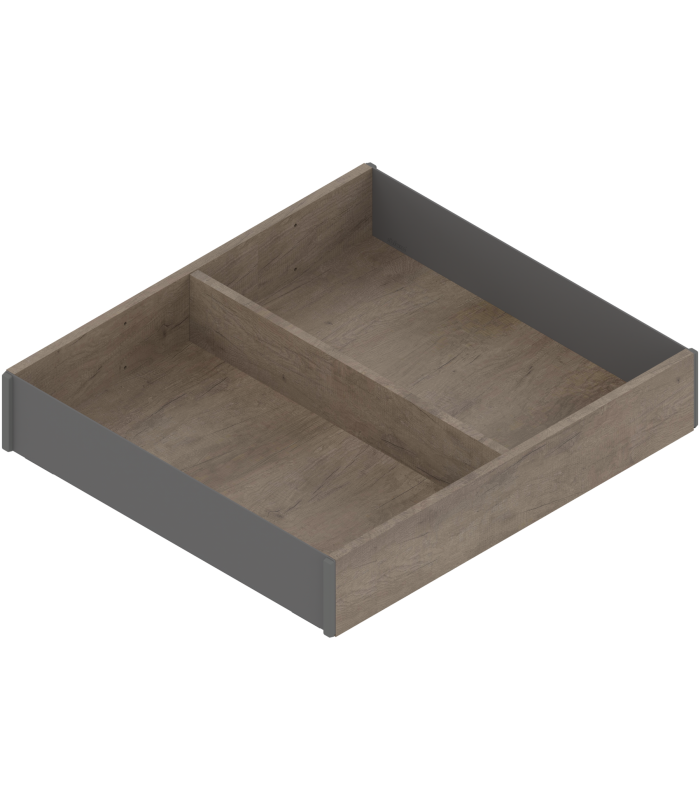 AMBIA-LINE  ramki do szuflady standardowej LEGRABOX  w opcji drewnopodobnej  od dł. 270 mm  szerokość 242 mm  Dąb Ne