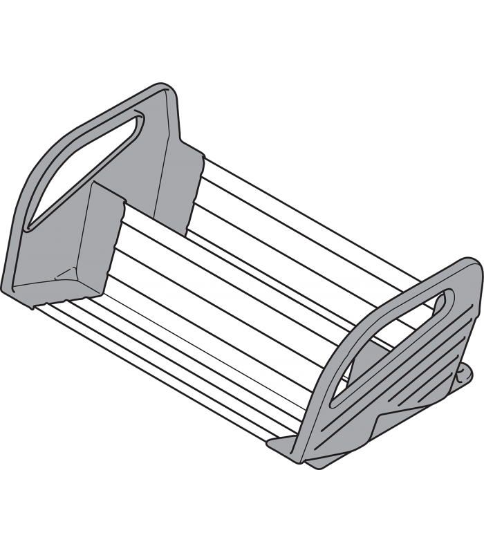 ORGA-LINE uchwyt na przyprawy  od szerokości korpusu 400 mm  1 szt.  inox-szczotk.-lakier. ZFZ.40G0I