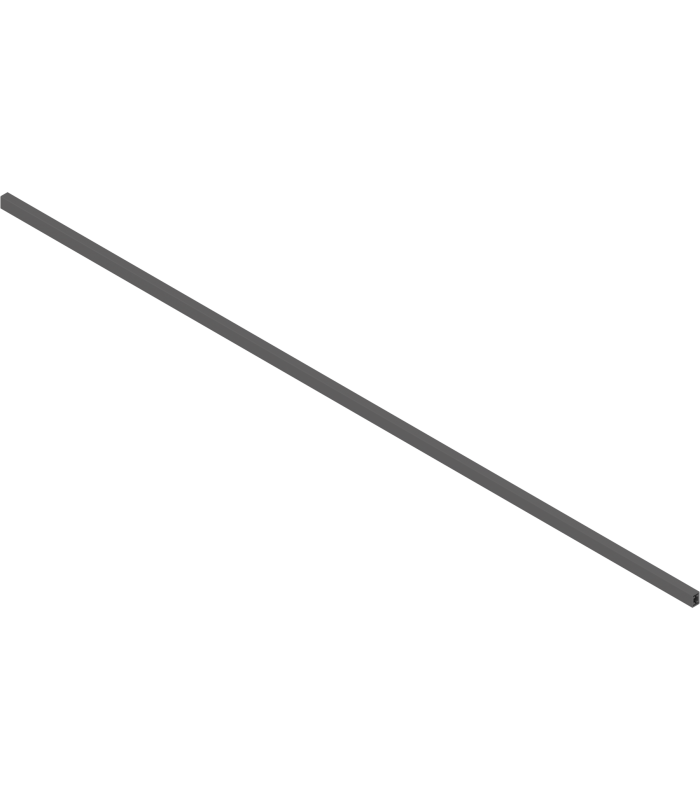 LEGRABOX Reling  do szer. korpusu KB 1200 mm  długość 1080 mm  do przycięcia  antracyt mat ZR7.1080U