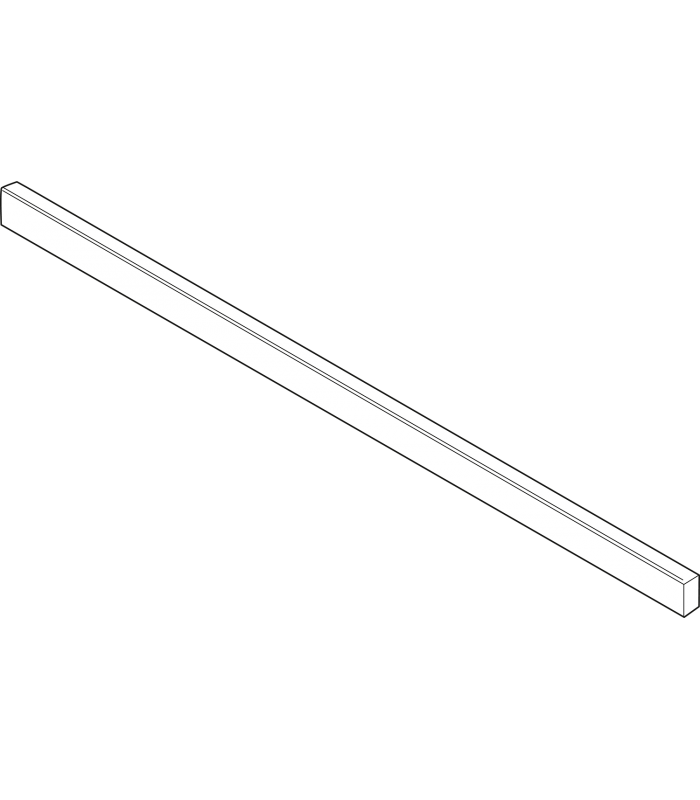 LEGRABOX Reling  do szer. korpusu KB 1200 mm  długość 1080 mm  do przycięcia  antracyt mat ZR7.1080U