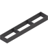AMBIA-LINE  ramki do szuflady standardowej LEGRABOX  stal  dł. 600 mm  szerokość 100 mm  brunatnoczarny mat