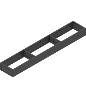 ambia-line-ramki-do-szuflady-standardowej-legrabox-stal-dl-600-mm-szerokosc-100-mm-brunatnoczarny-mat