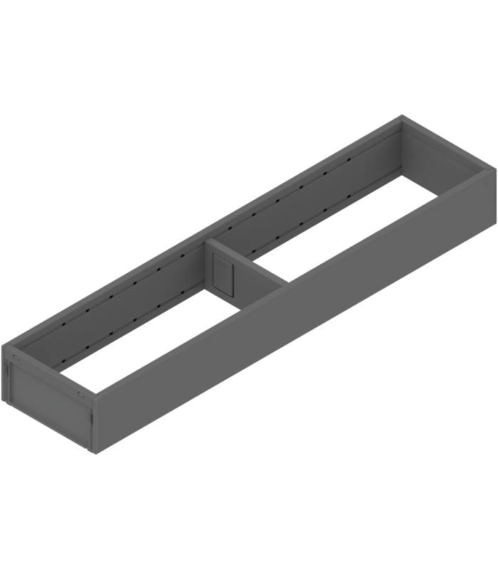 AMBIA-LINE  ramki do szuflady standardowej LEGRABOX  stal  dł. 450 mm  szerokość 100 mm  antracyt mat ZC7S450RS1