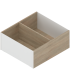 AMBIA-LINE rama do LEGRABOX szuflady z wysokim frontem  w opcji drewnopodobnej  od dł. 270 mm  szerokość 242 mm  Dąb