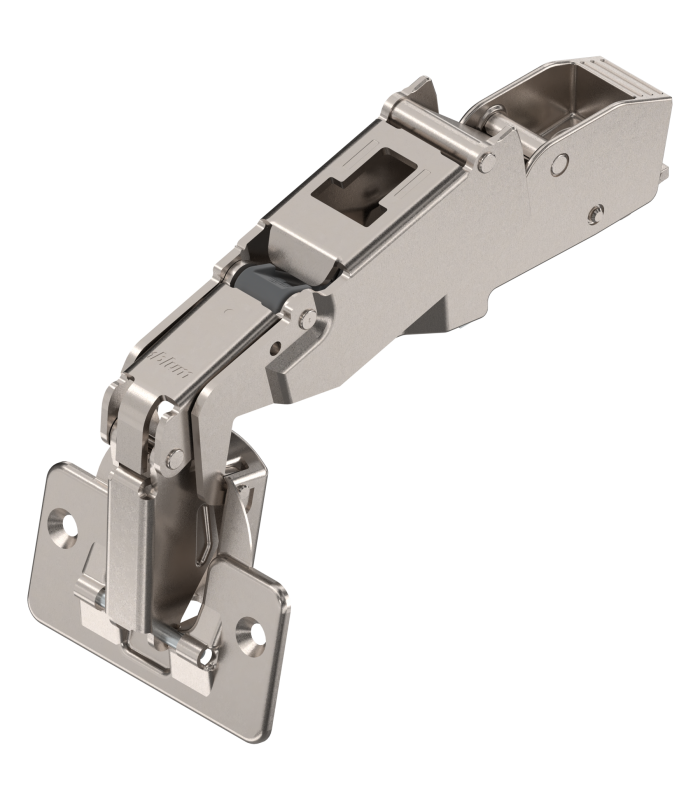 CLIP top zawias z szerokim kątem otw. 170   Drzwi bliźniacze  puszka  na wkręty  niklowany 71T6650