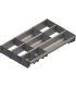 ORGA-LINE wkład kombi  częściowe wypełnienie   do szuflady standardowej TANDEMBOX  dł. NL 500 mm  szer. 297 mm  ino