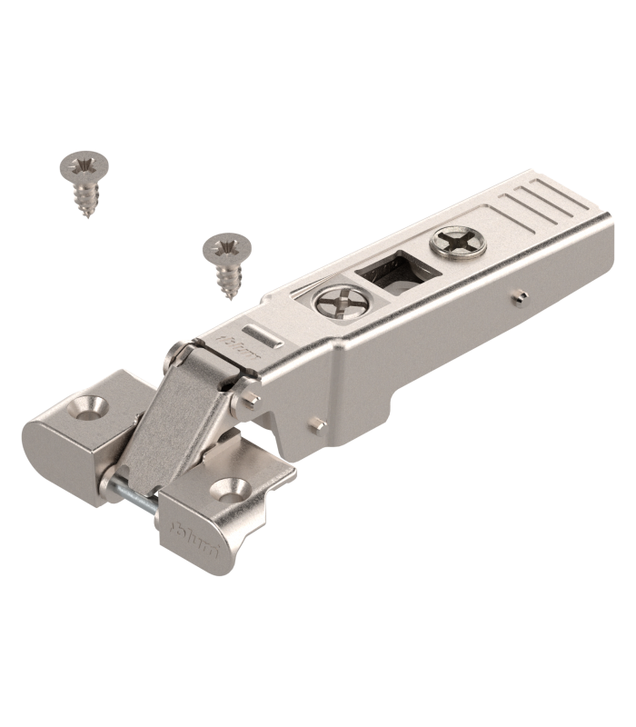 CLIP top zawias do ram alumin. 95   Drzwi nakładane  puszka  na wkręty   zawias zamknięty   niklowany 71T950A