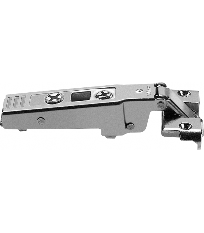 CLIP top zawias do ram alumin. 95   Drzwi nakładane  puszka  na wkręty   zawias zamknięty   niklowany 71T950A