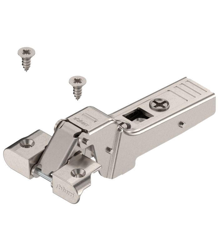 CLIP top zawias do ram alumin. 95   Drzwi bliźniacze  puszka  na wkręty   zawias zamknięty   niklowany 71T960A