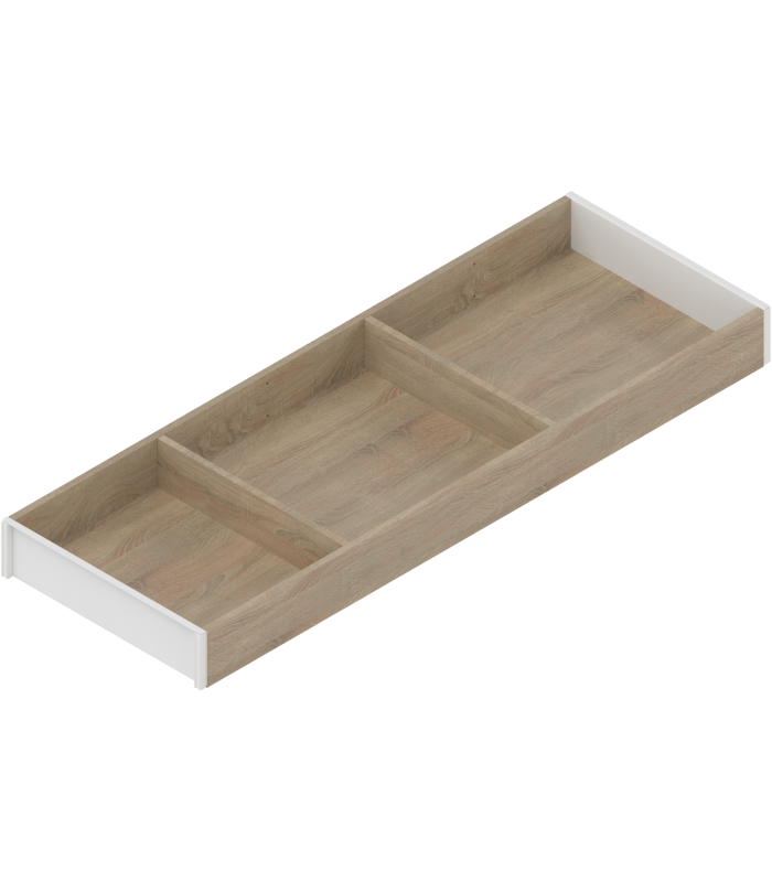 AMBIA-LINE  ramki do szuflady standardowej LEGRABOX  w opcji drewnopodobnej  dł. 600 mm  szerokość 200 mm  Dąb Bard.