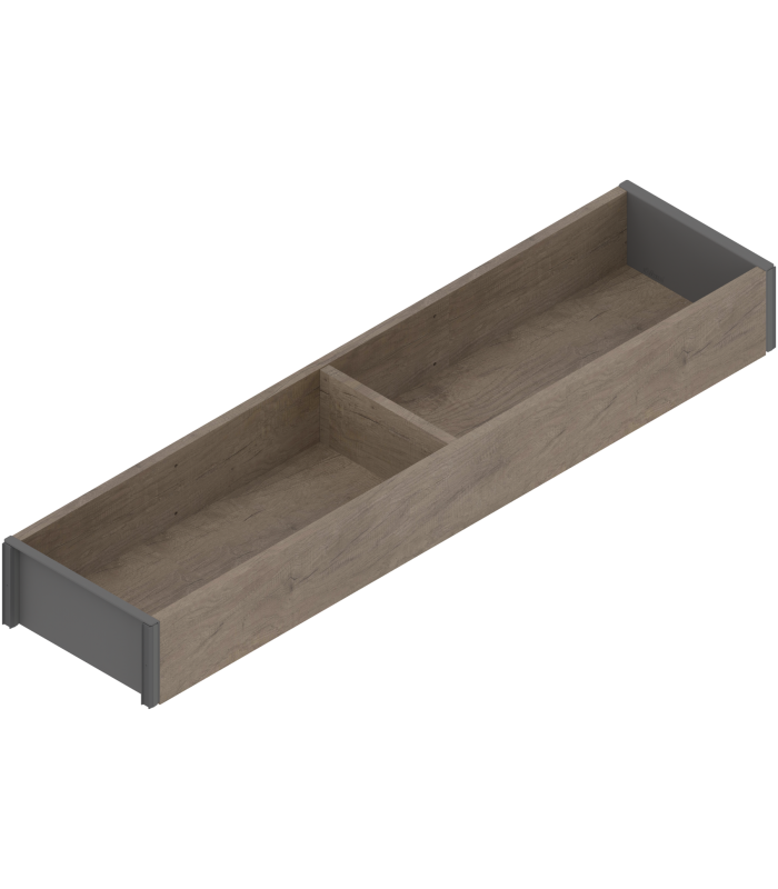 AMBIA-LINE  ramki do szuflady standardowej LEGRABOX  w opcji drewnopodobnej  dł. 450 mm  szerokość 100 mm  Dąb Nebra