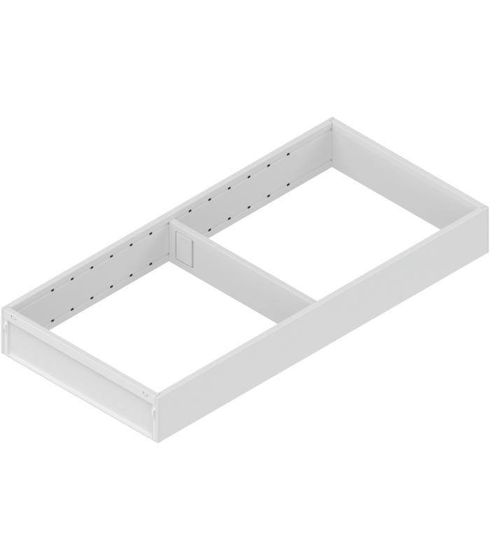 AMBIA-LINE  ramki do szuflady standardowej LEGRABOX  stal  dł. 450 mm  szerokość 200 mm  jedwabiście biały mat