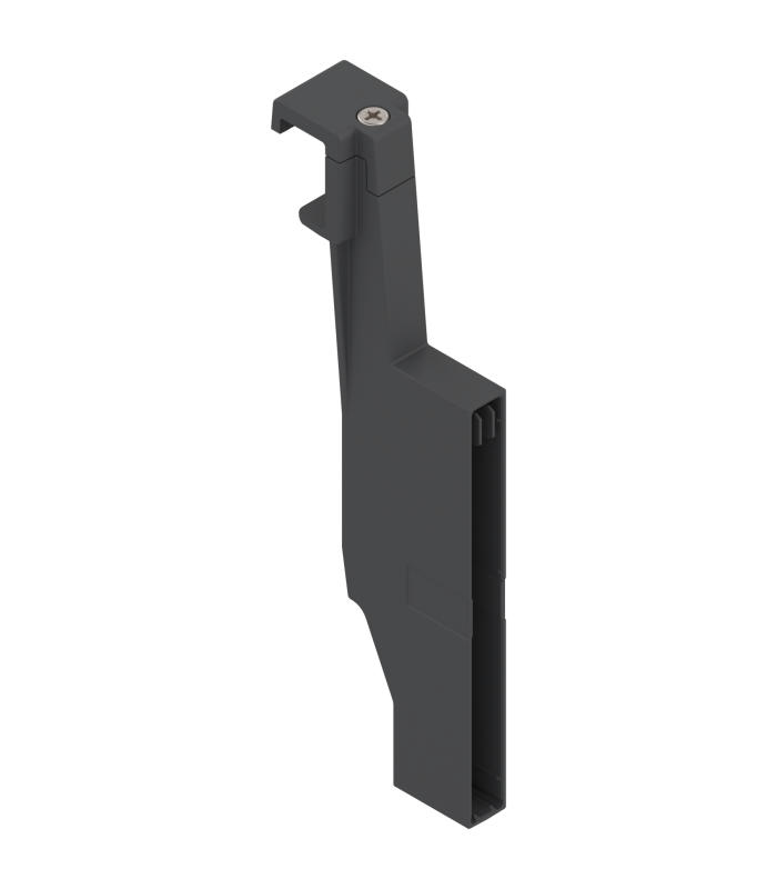 ORGA-LINE uchwyt listwy poprzecznej  do szuflady z wysokim frontem TANDEMBOX antaro  wysokość D  czarny Z40D0002Z