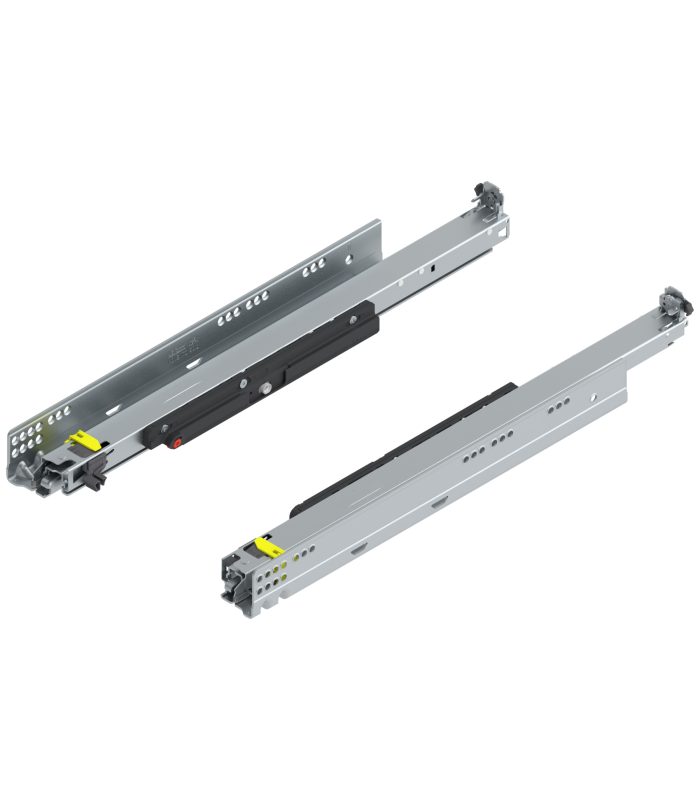 MOVENTO z TIP-ON  pełny wysuw do szuflady drewnianej  60 kg  dł. 520 mm  wymaga sprzęgła  lewa/prawa  cynkowana