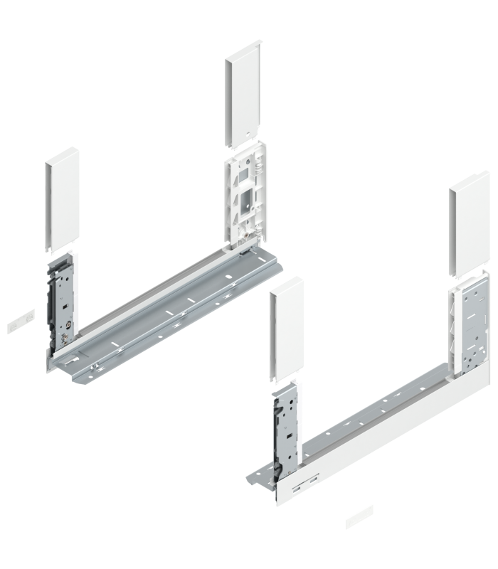 Bok szuflady LEGRABOX  wysokość C  177 mm   dł. 400 mm  lewy/prawy  do LEGRABOX free  jedwabiście biały mat