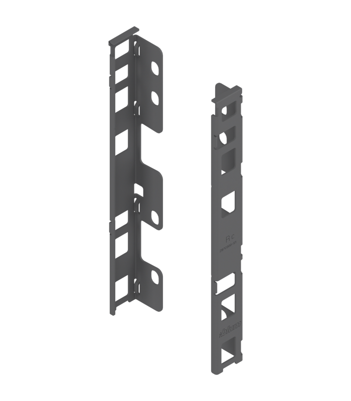 Uchwyt drewnianej ścianki tylnej LEGRABOX  wys. C  193 mm   prawy lewy  antracyt mat ZB7C000S