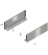 Bok szuflady LEGRABOX  wysokość K  128.5 mm   dł. 400 mm  lewy/prawy  do LEGRABOX pure  inox-szczotk.-lakier.