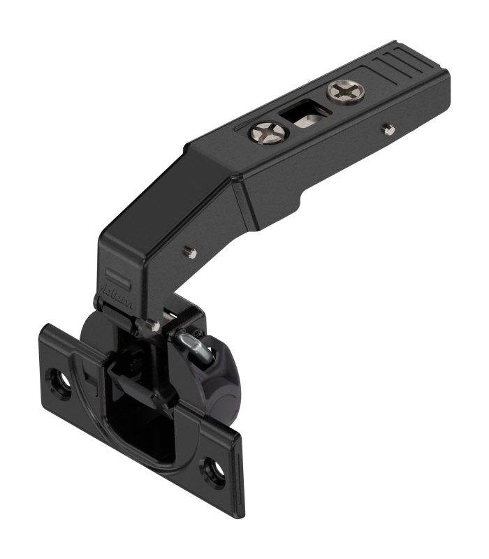 CLIP top BLUMOTION zawias do drzwi równoległych 95   Wpuszczany  puszka  na wkręty  czarny 79B9550