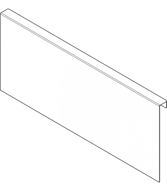 AMBIA-LINE adapter do montażu ramy do drewnianej ścianki tylnej do szuflady z wysokim frontem LEGRABOX wysokość C  s